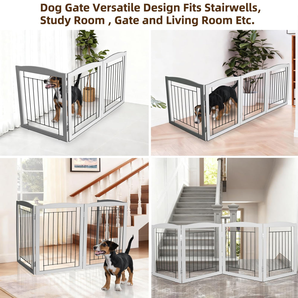 ZJSF three-panel hinges enable flexible configurations for the gate.