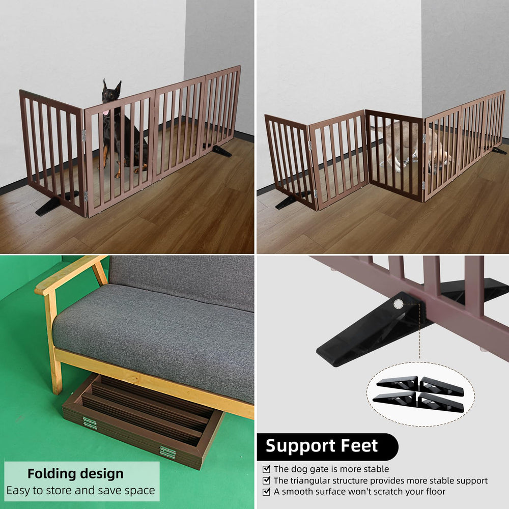 ZJSF gate with non-slip feet protects floors during stair-use demonstrations