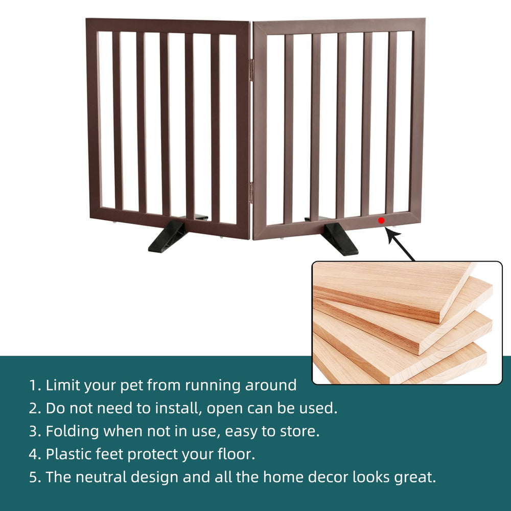 ZJSF freestanding gate opened wide in hallway for pet separator