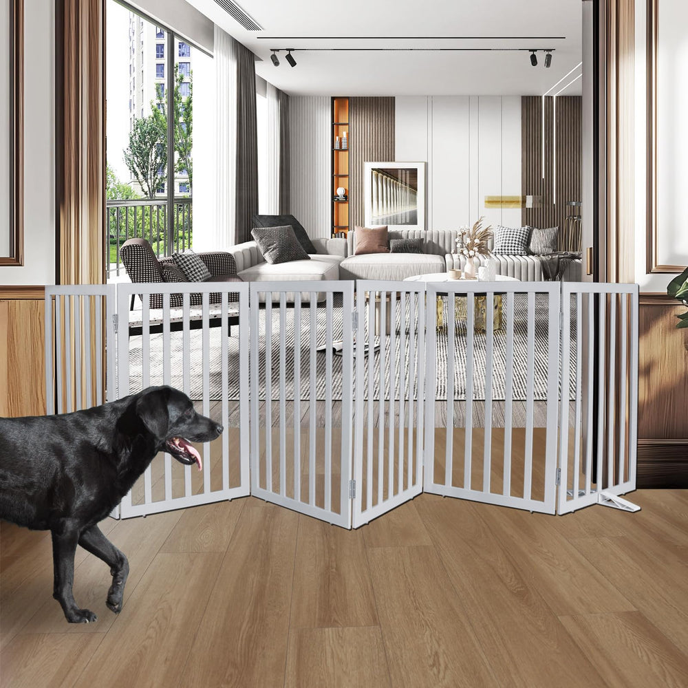 ZJSF wooden gate panels in grey improve hallway safety and pet containment.