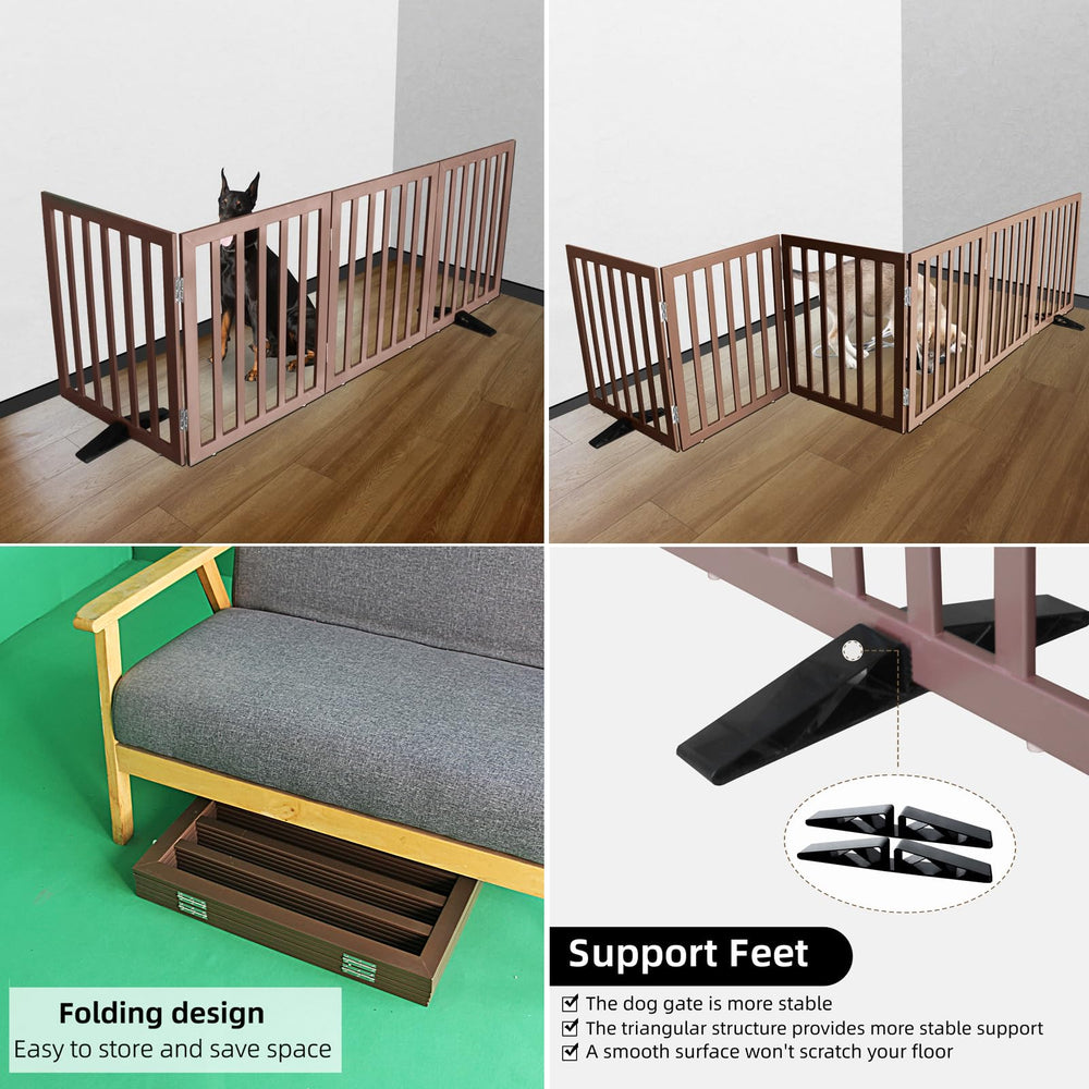 ZJSF foldable gate folds into a compact, space-saving option.