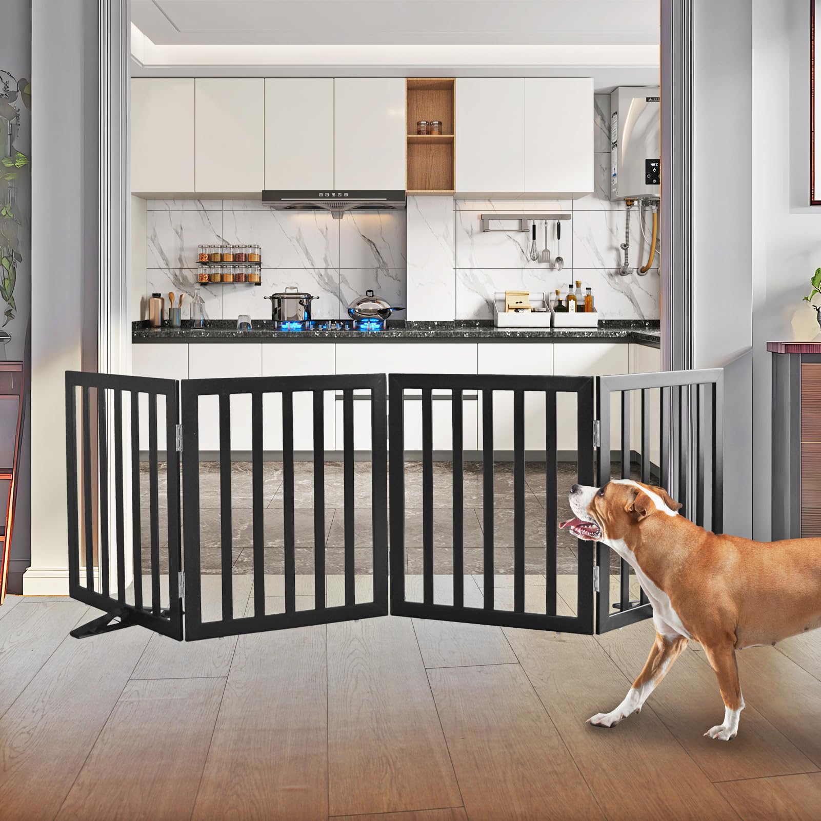 ZJSF foldable Z-shape design enables flexible hallway setup and compact storage.