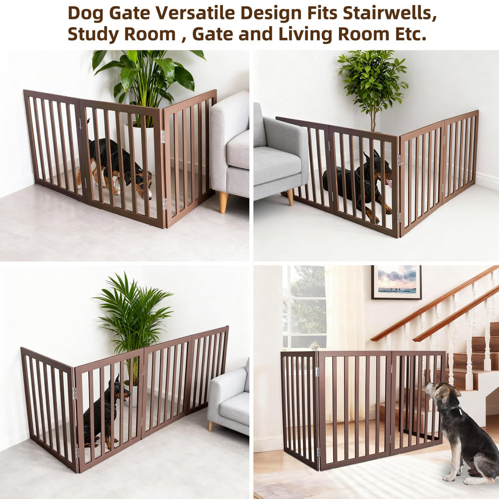 ZJSF freestanding indoor dog gate with stainless hinges for durable use