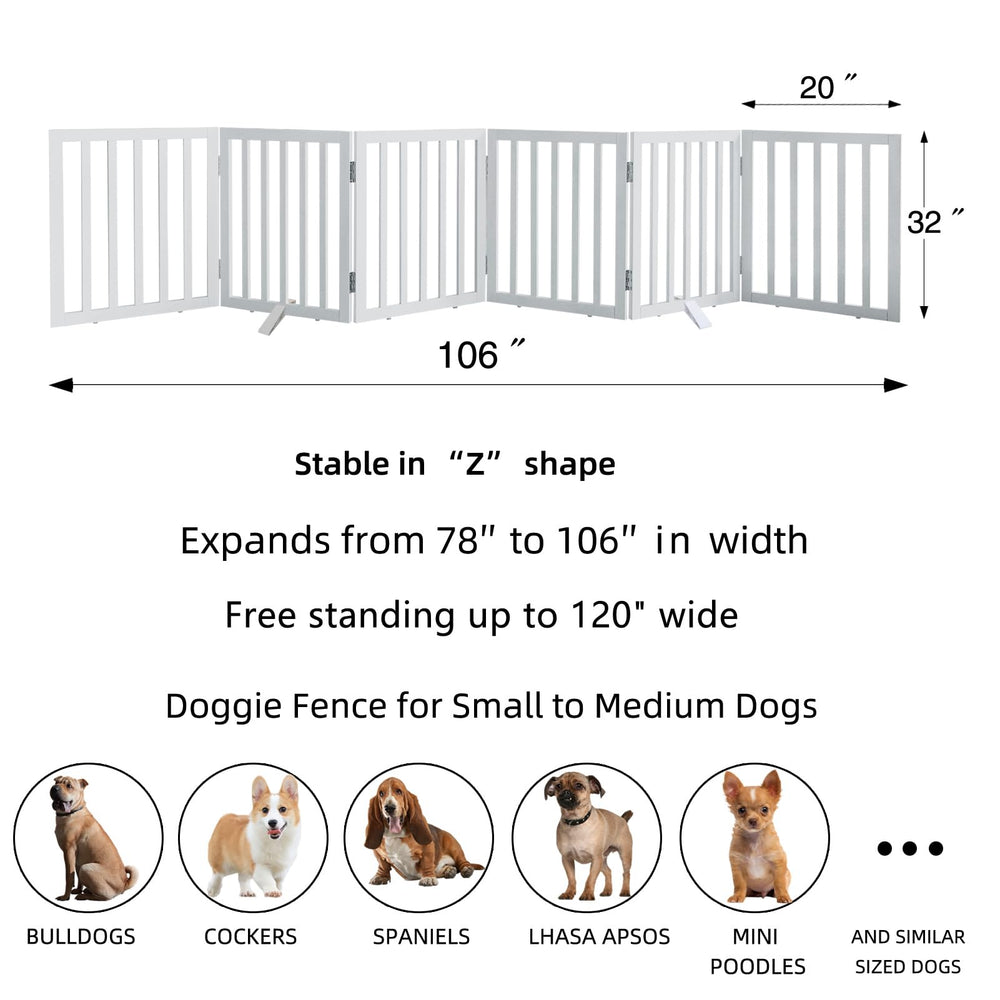 ZJSF 32-inch tall cedar gate suits stairs and hallways