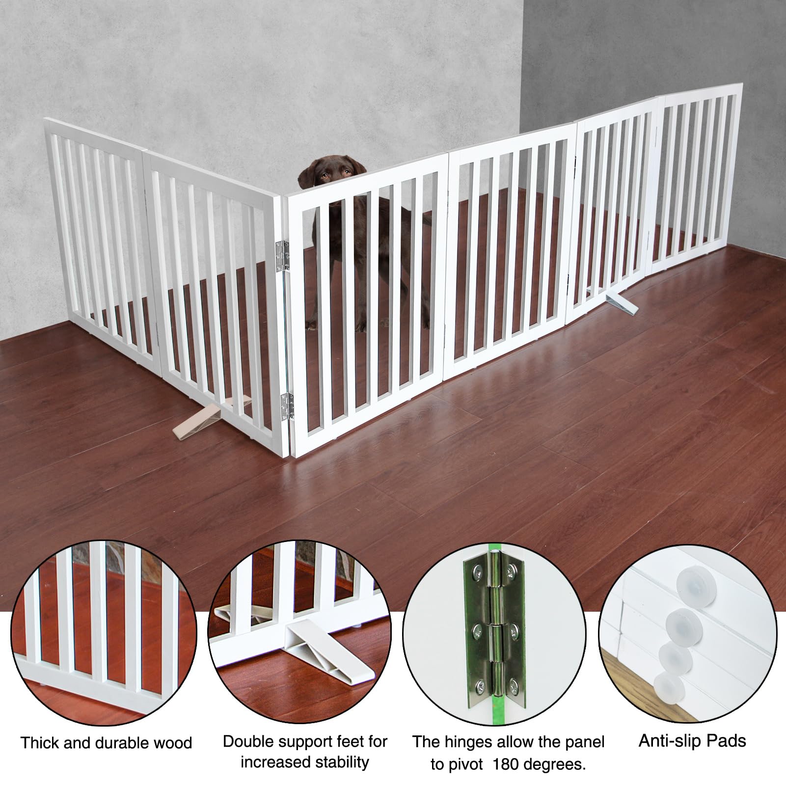 ZJSF no-assembly gate unfolds for immediate use in any room