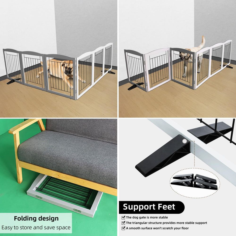 ZJSF no-assembly gate unfolds instantly for quick room sectioning.