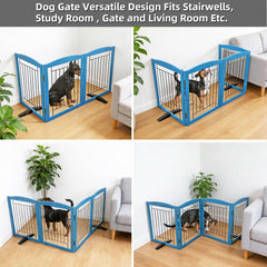 ZJSF non-slip feet protect floors while gate remains steady.