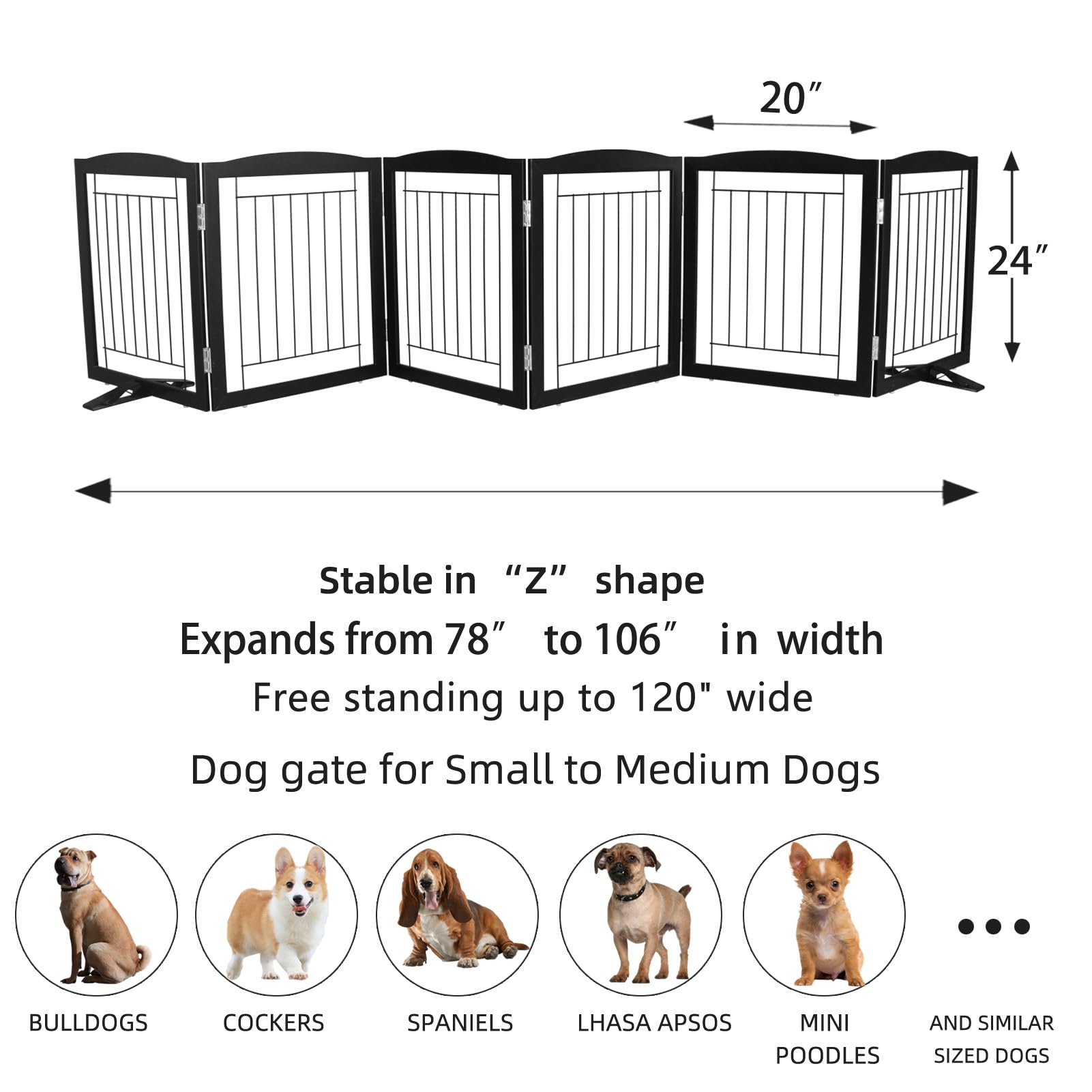 ZJSF 120-inch width option covers wide doorways and hallways.