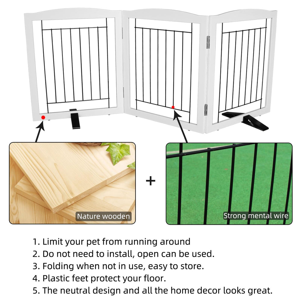 ZJSF gate with stainless-steel hinges provides sturdy stability in hallways.