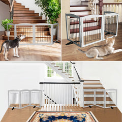 ZJSF wood and metal construction provides sturdy support for stairs.