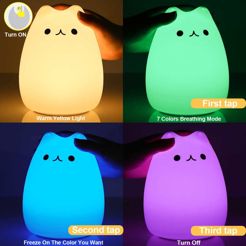 ZKLiLi cat night light as bedside decor and thoughtful gift