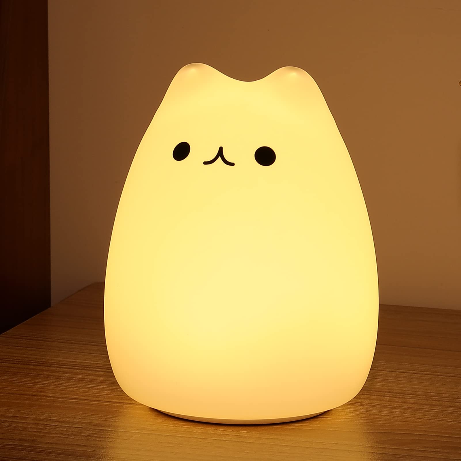 ZKLiLi cat night light with warm glow for soothing nighttime routines