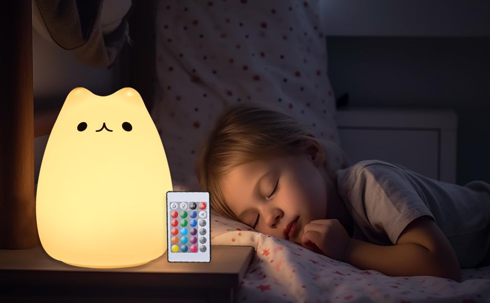 ZKLiLi decor cat night light enhances desks and shelves as a cute accent