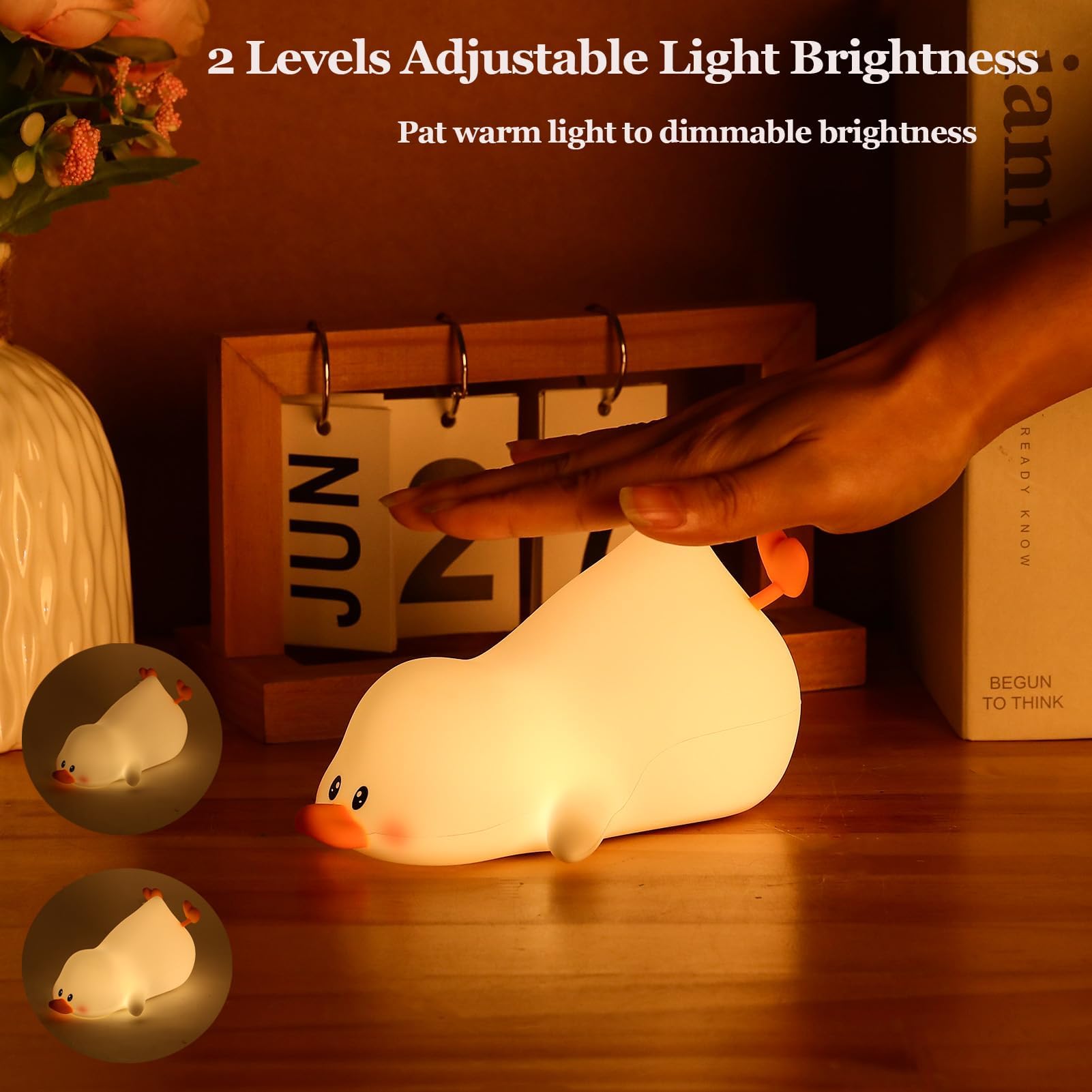 ZKLiLi kawaii duck decor adds charming mood lighting.