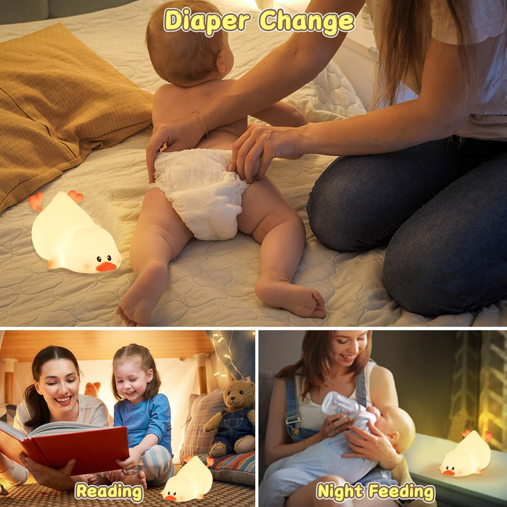 ZKLiLi soft silicone night light with durable shell.