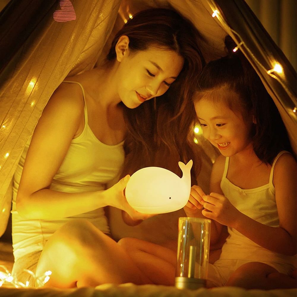 ZKLiLi whale night light package includes USB charging cable.