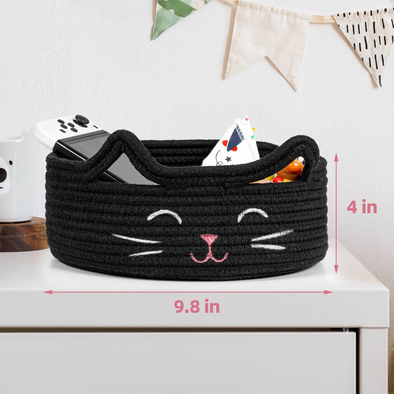 ZLG Multi-use storage basket ideal for bedrooms, living rooms, and playrooms