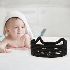 ZLG Soft-touch cotton rope basket emphasizing safety for babies and pets