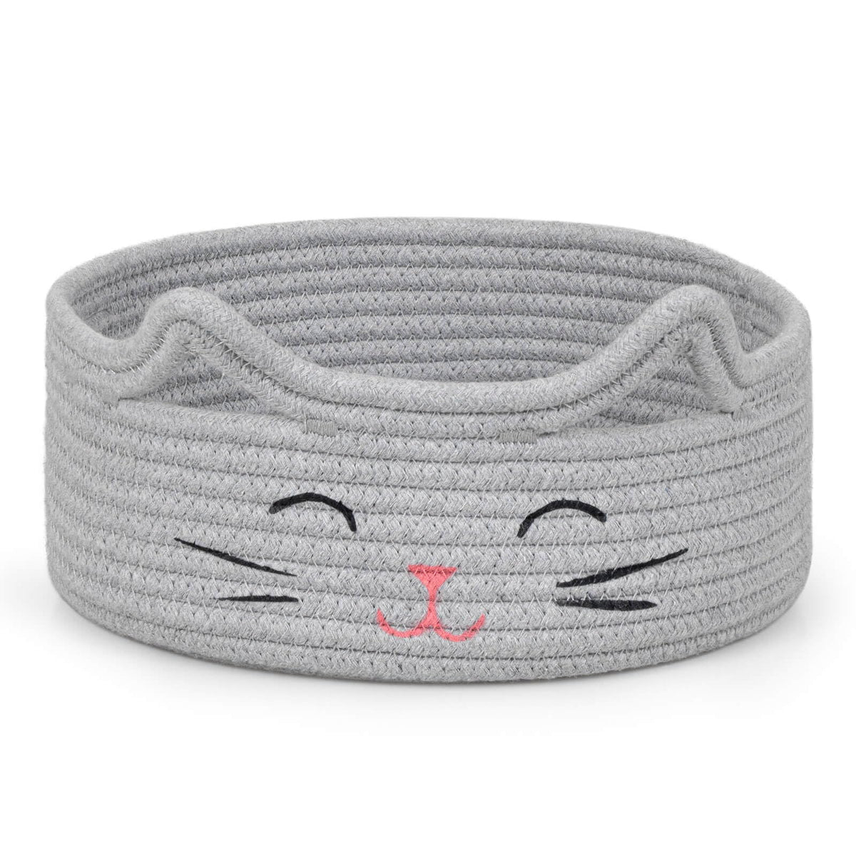 ZLG Small Cat Storage with a cute cat-face design, perfect for toy organization.