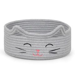 ZLG Small Cat Storage with a cute cat-face design, perfect for toy organization.
