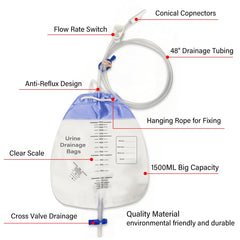 ZLQHHYL urinary bag low profile design stays discreet under clothing
