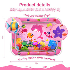 ZMLM baby tummy time mat soft edge leakproof design helps safe play
