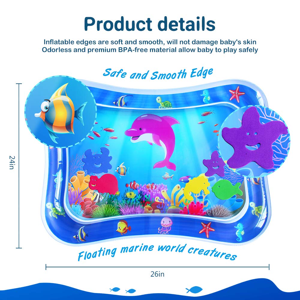 ZMLM Inflatable ring provides stable edge for baby exploration