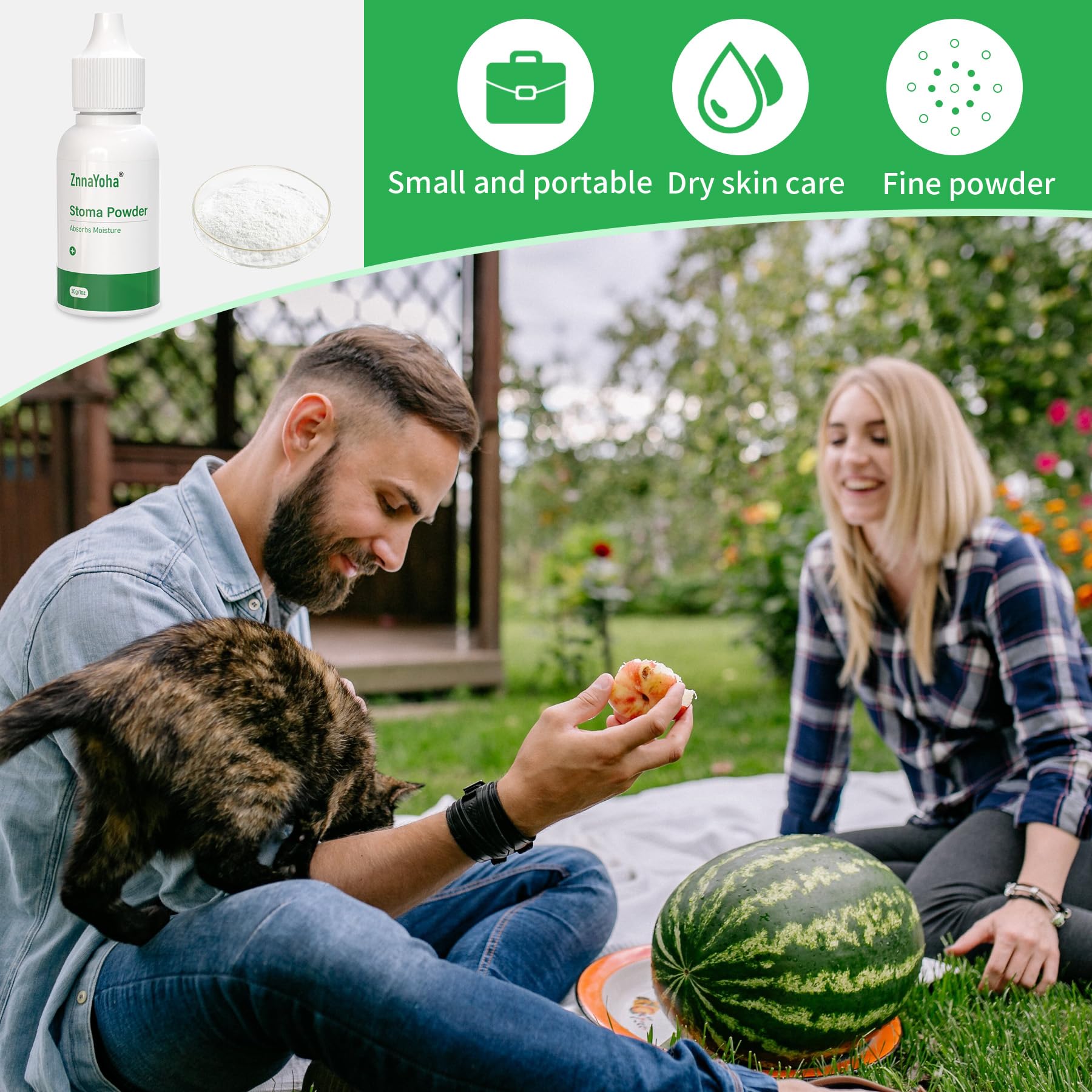 ZnnaYoha ostomy care kit with stoma powder.