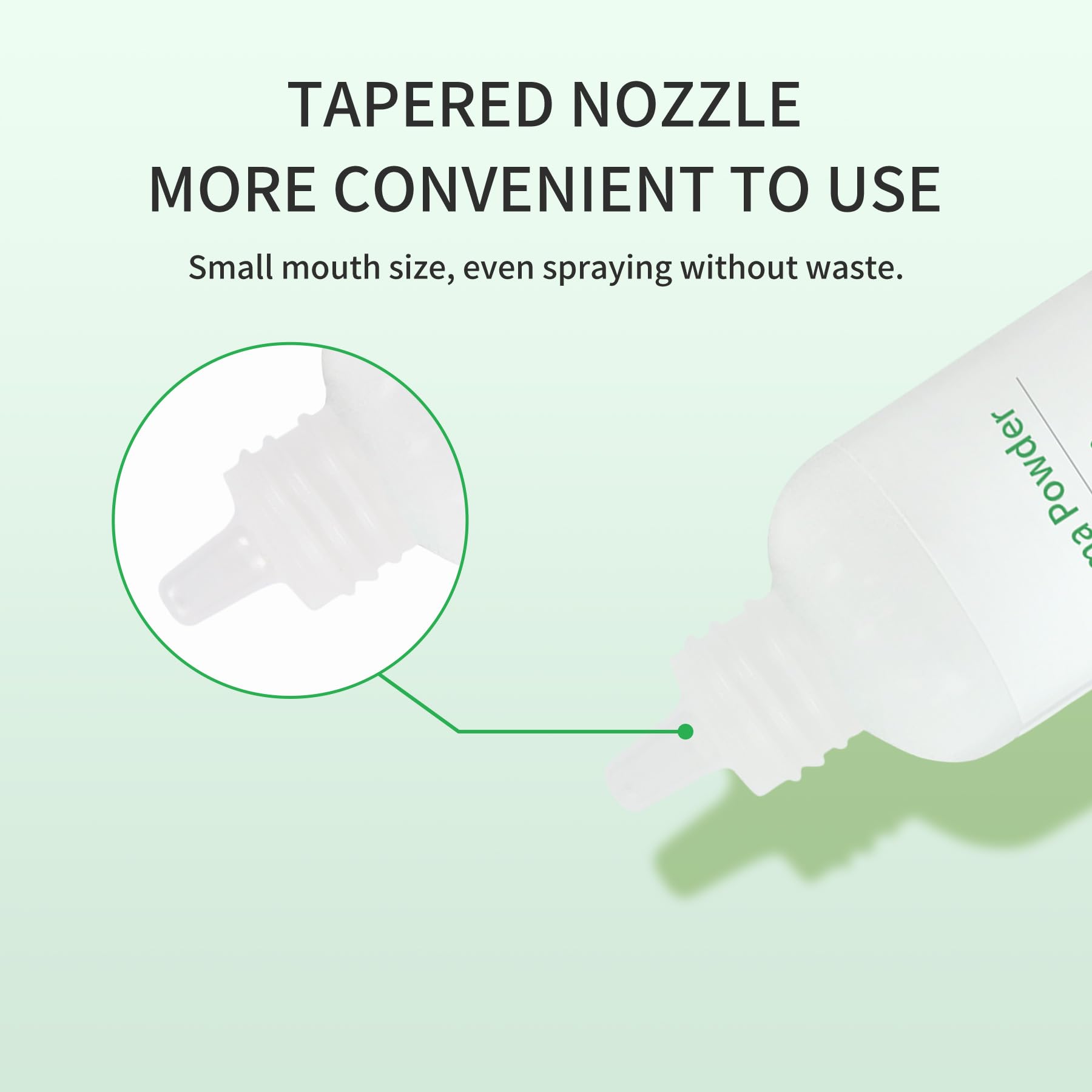 ZnnaYoha stoma powder application brush demonstrates easy, even coverage.