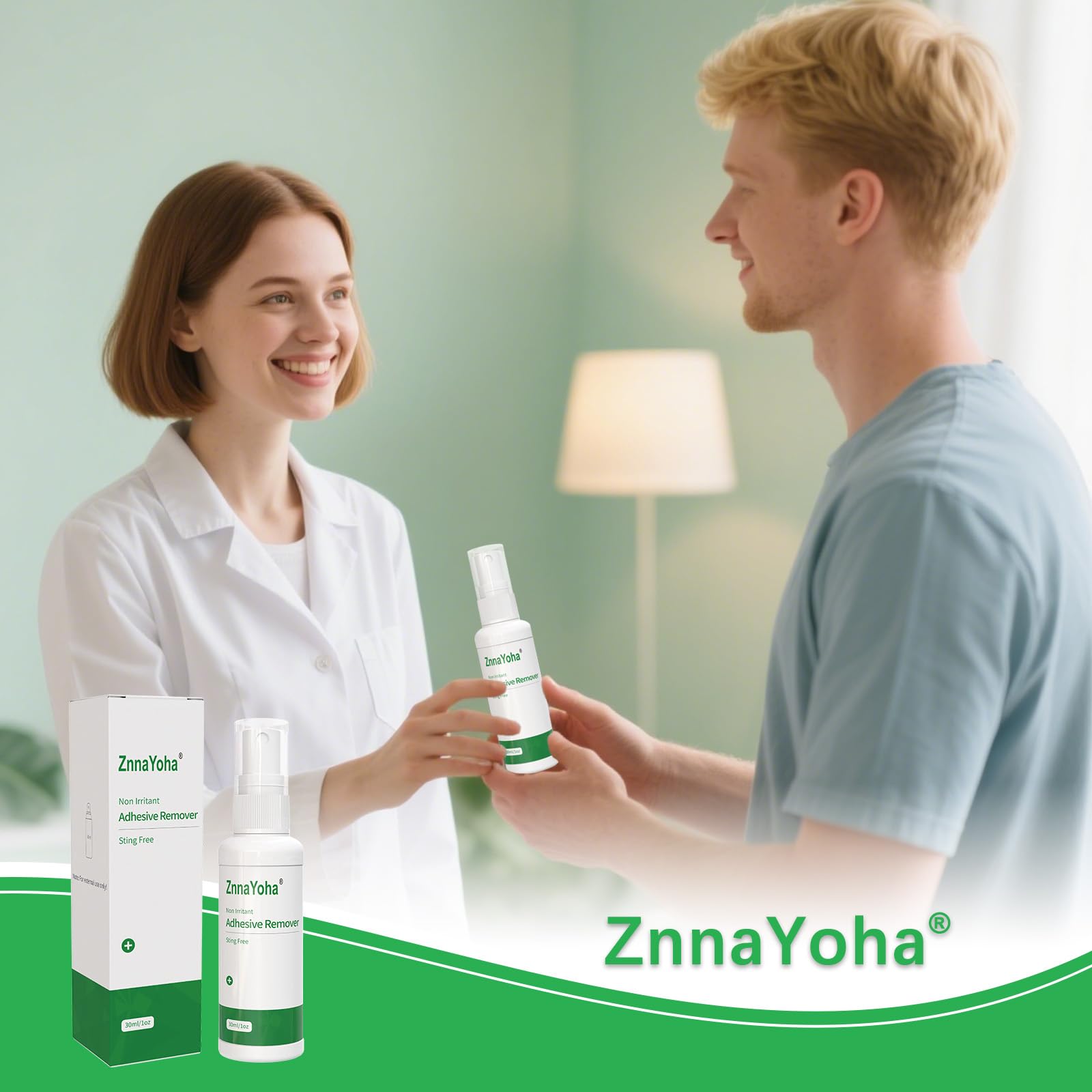 ZnnaYoha wig glue removal highlights safe, painless removal