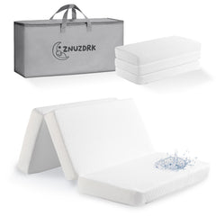ZNUZDRK pack-n-play mattress folded in a portable bag for travel use