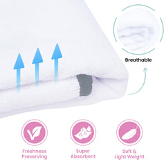 Zoane Creations hooded towel soft fiber closeup showing gentle fabric for delicate skin.