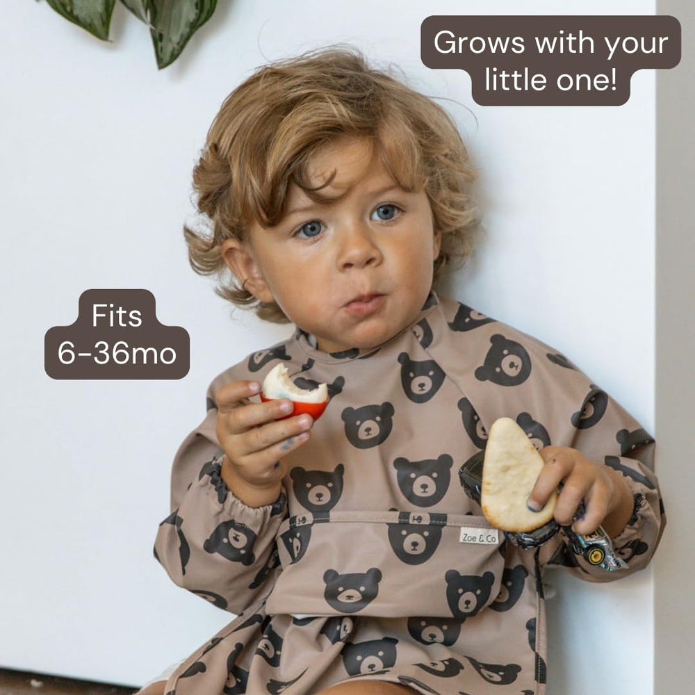 Zoe & Co bib easy to wipe clean and machine washable