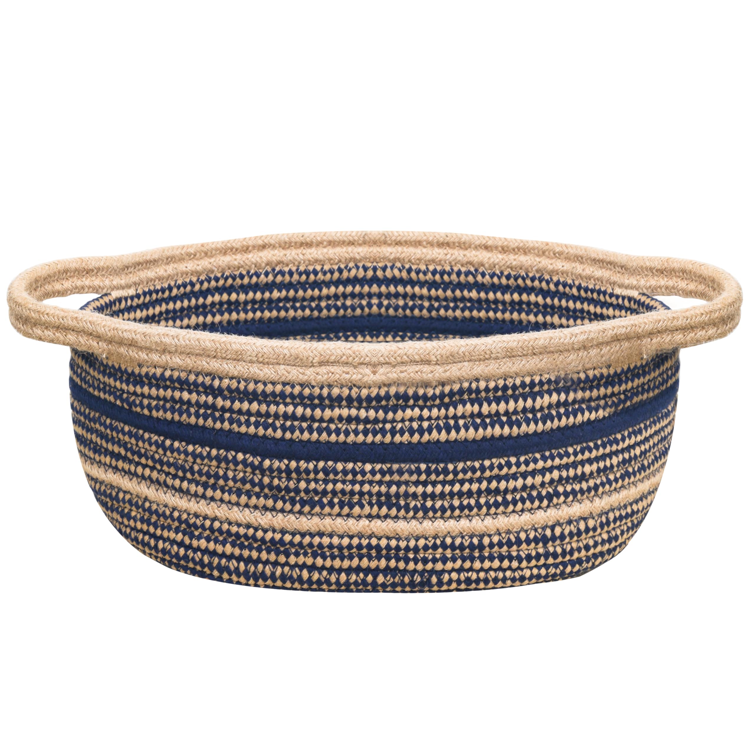 ZOES HOMEWARE sapphire blue small basket for gifts, ideal for gift décor and compact storage