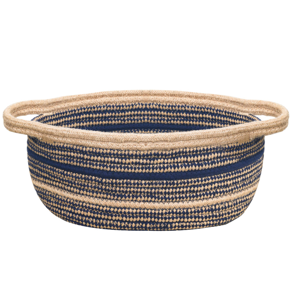 ZOES HOMEWARE sapphire blue small basket for gifts, ideal for gift décor and compact storage