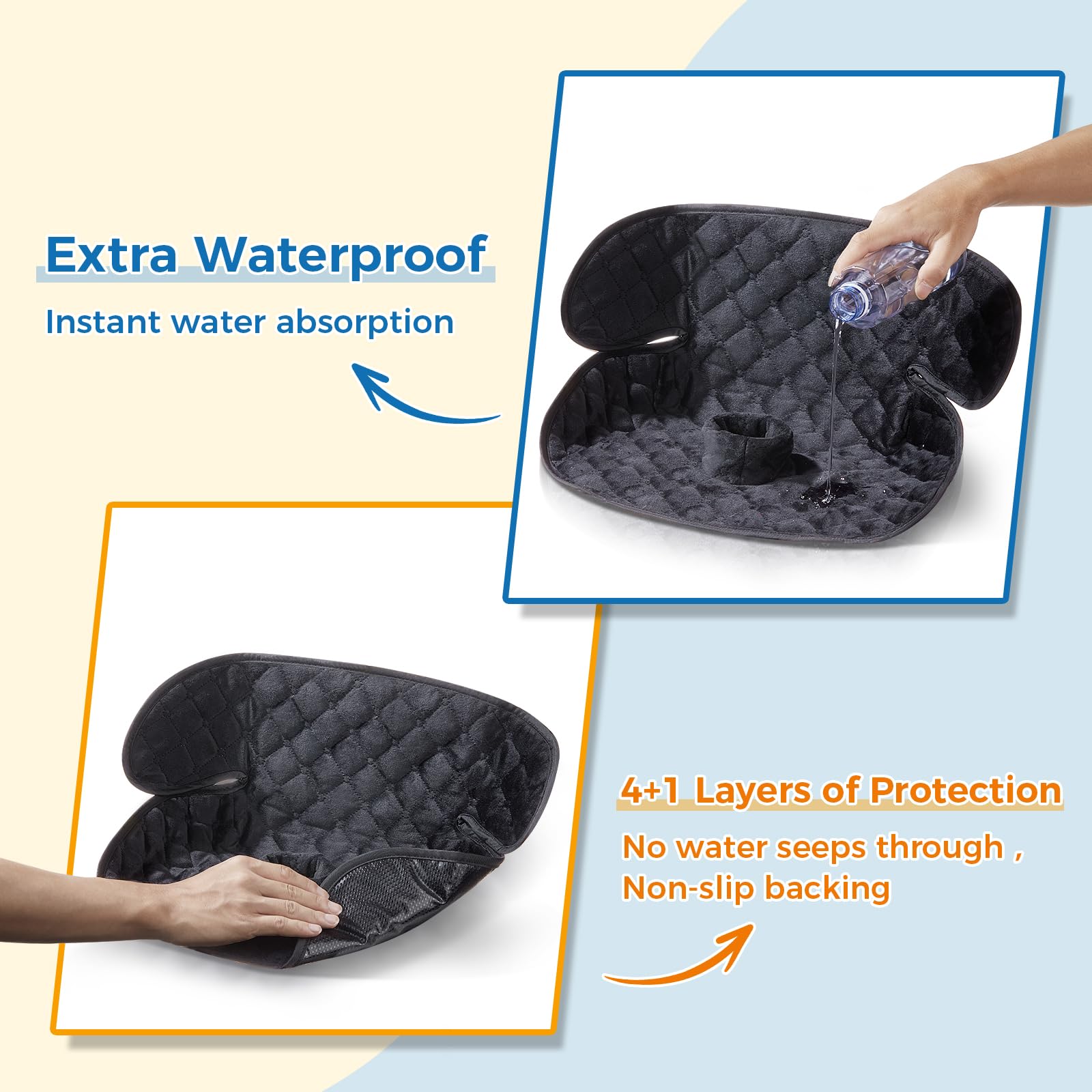 Zoiapai Piddle Pad machine-washable protector for easy cleanup.