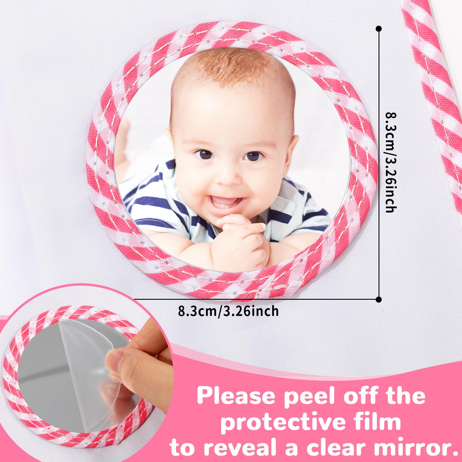 ZOIIWA back mirror adds playful detail while documenting growth.