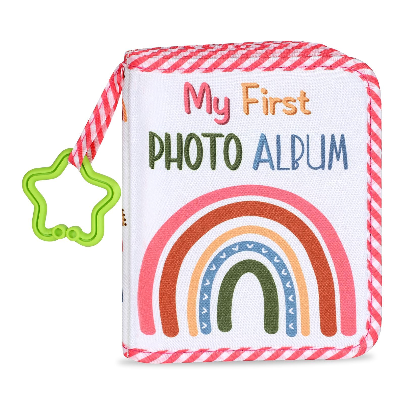 ZOIIWA Baby First Family Album cover with rainbow design for engaging memories
