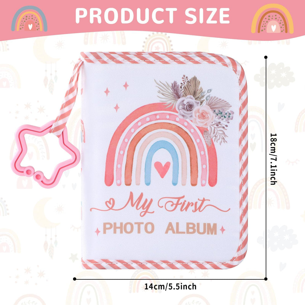 Inside pages showing 4x6 photo layout for milestones with color