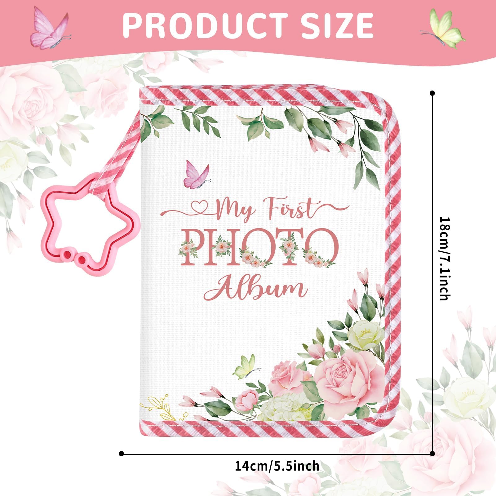 ZOIIWA Baby's First Family Album inside pages for 4x6 photos, easy memory organization.