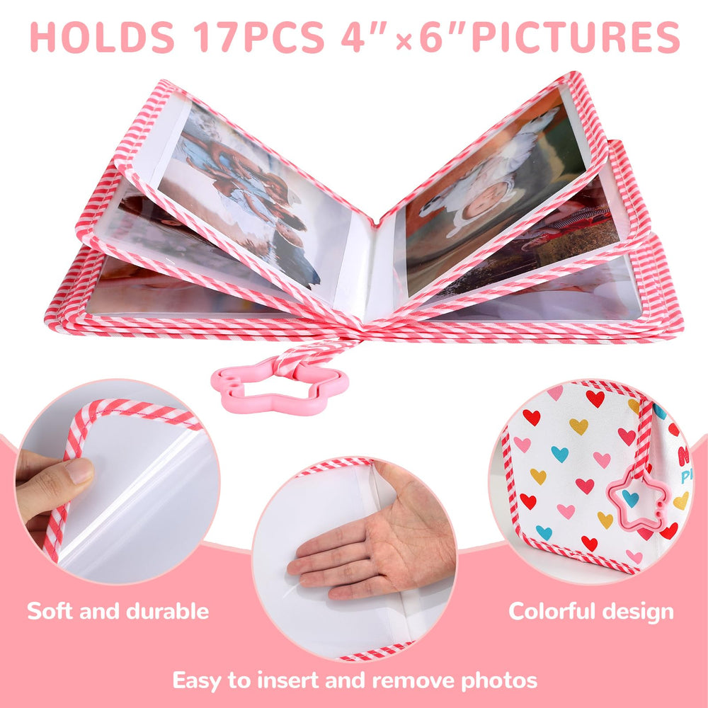 ZOIIWA album holds up to 4x6 inch photos, keeping milestones neatly organized.