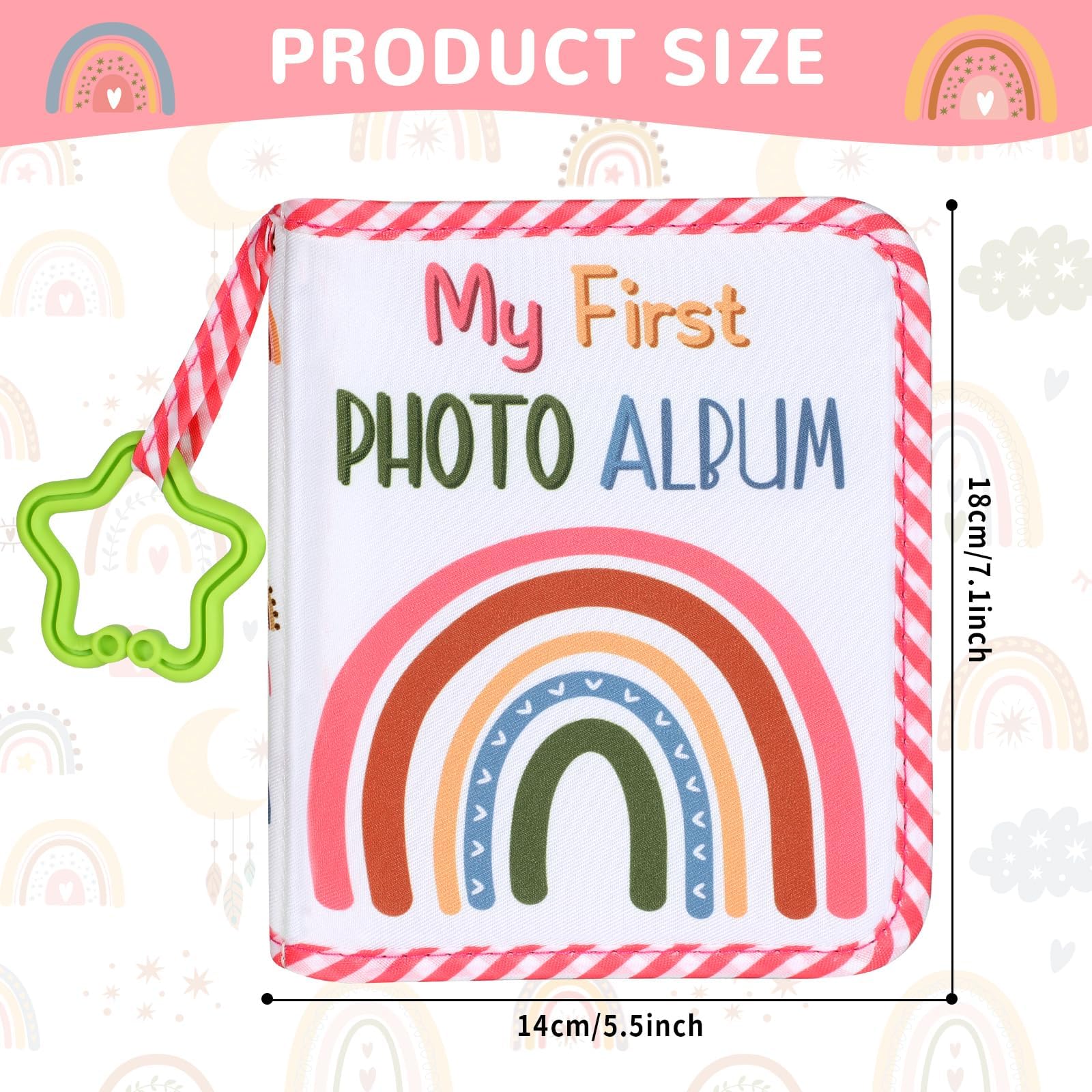 ZOIIWA Photo page holds 4x6 pictures for organized baby keepsakes