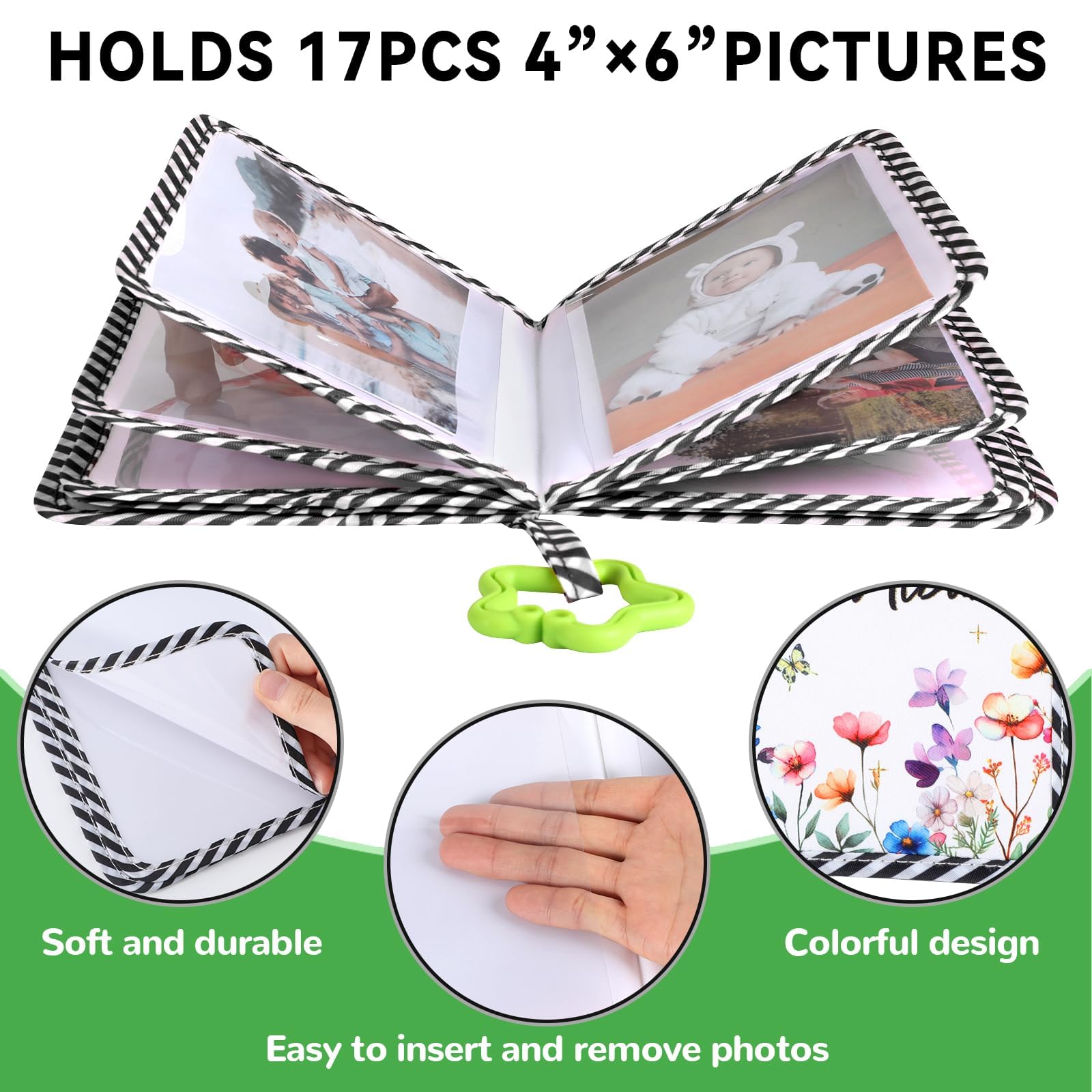 ZOIIWA Photo pages hold 4x6 prints for a growing memory gallery.