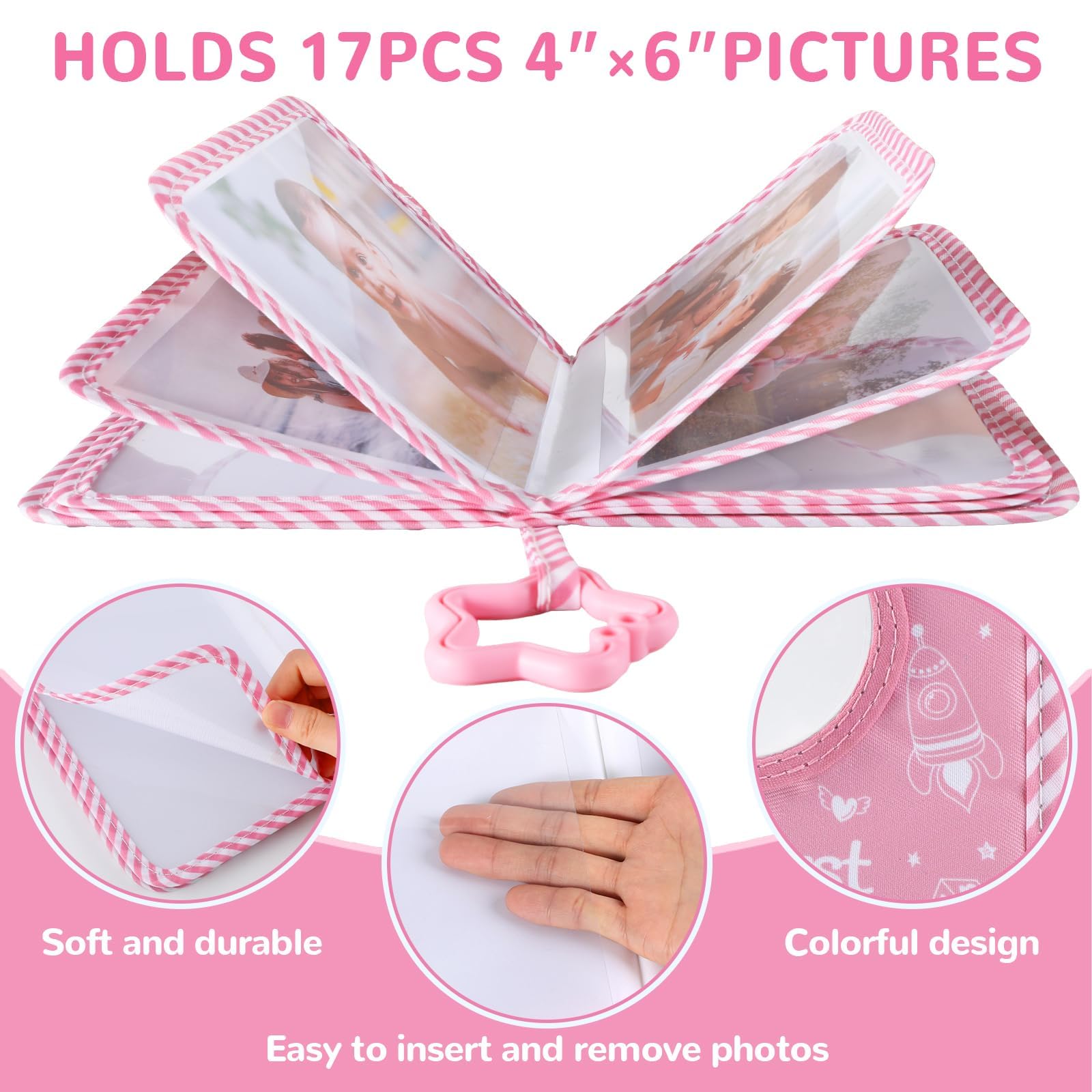 ZOIIWA Pink girl theme cover with cartoons inspires imagination and memory keeping