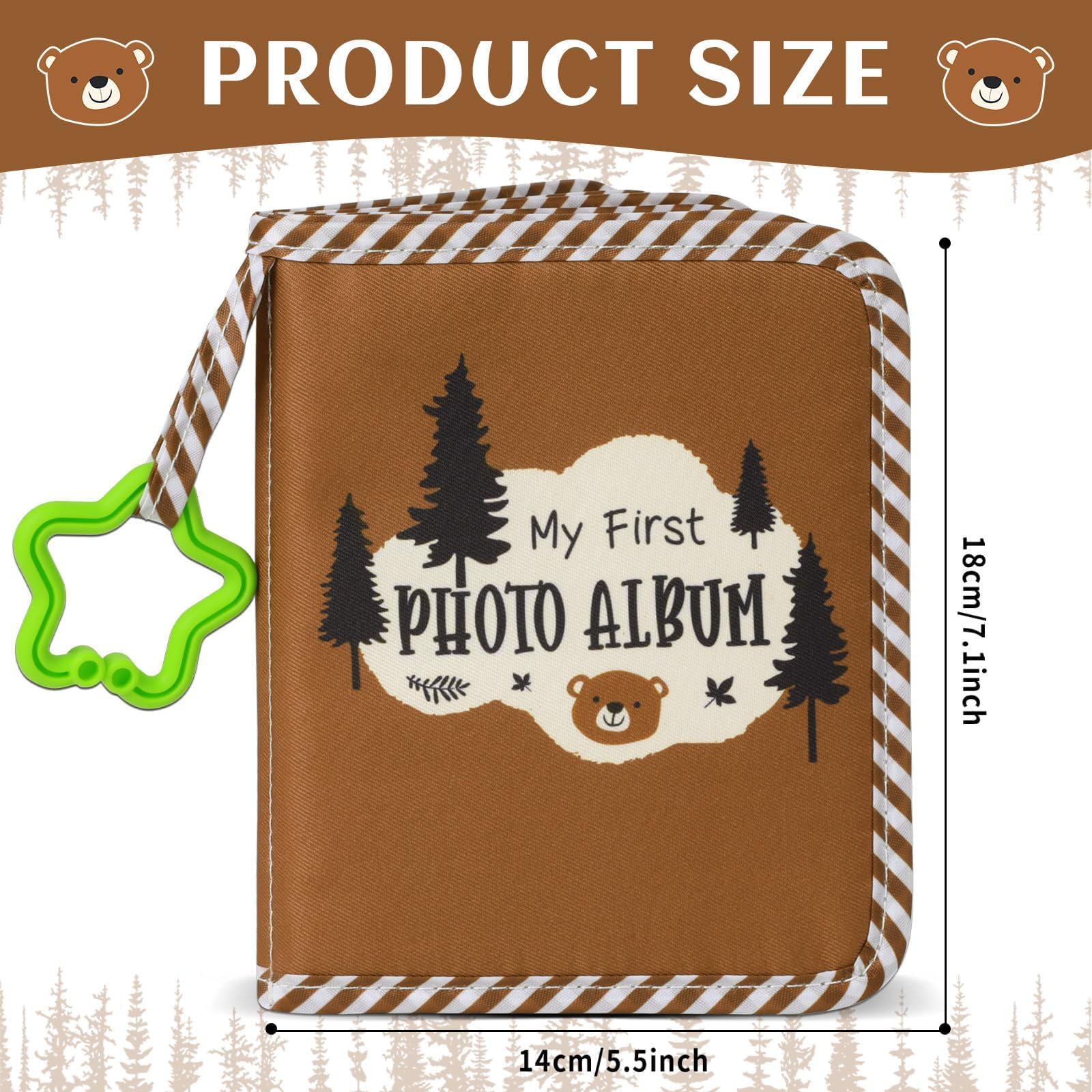 ZOIIWA soft photo cloth book interior pages for safe baby photo storage