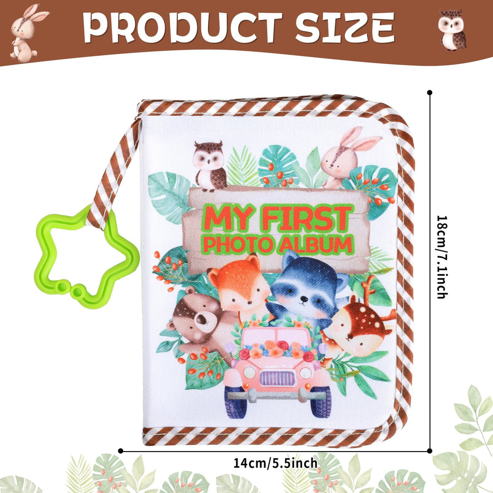 ZOIIWA woodland animals pages open to insert 4x6 photos and capture milestones