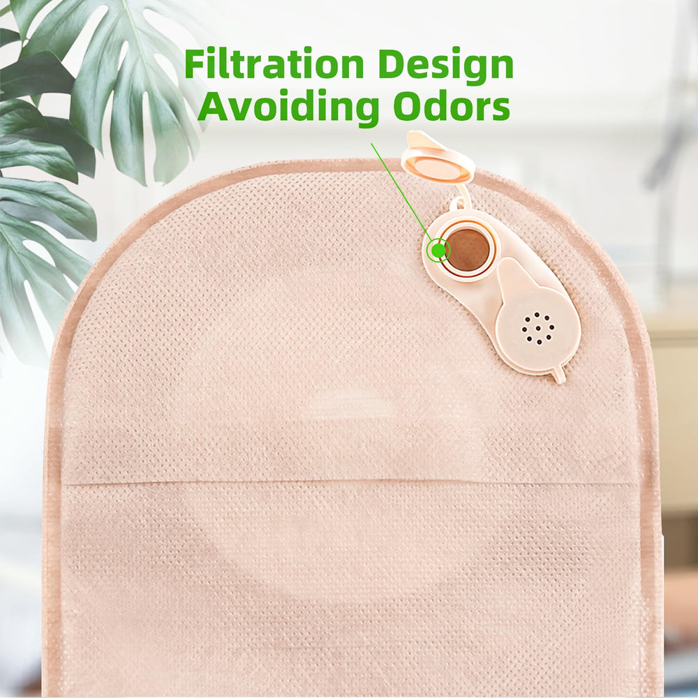 ZOLIQUEX ostomy bag odor-management with charcoal filter for freshness