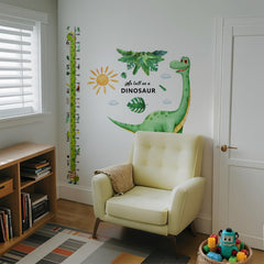 Zolrivo dinosaur wall decal tropical leaves pattern adds vibrant jungle vibe.