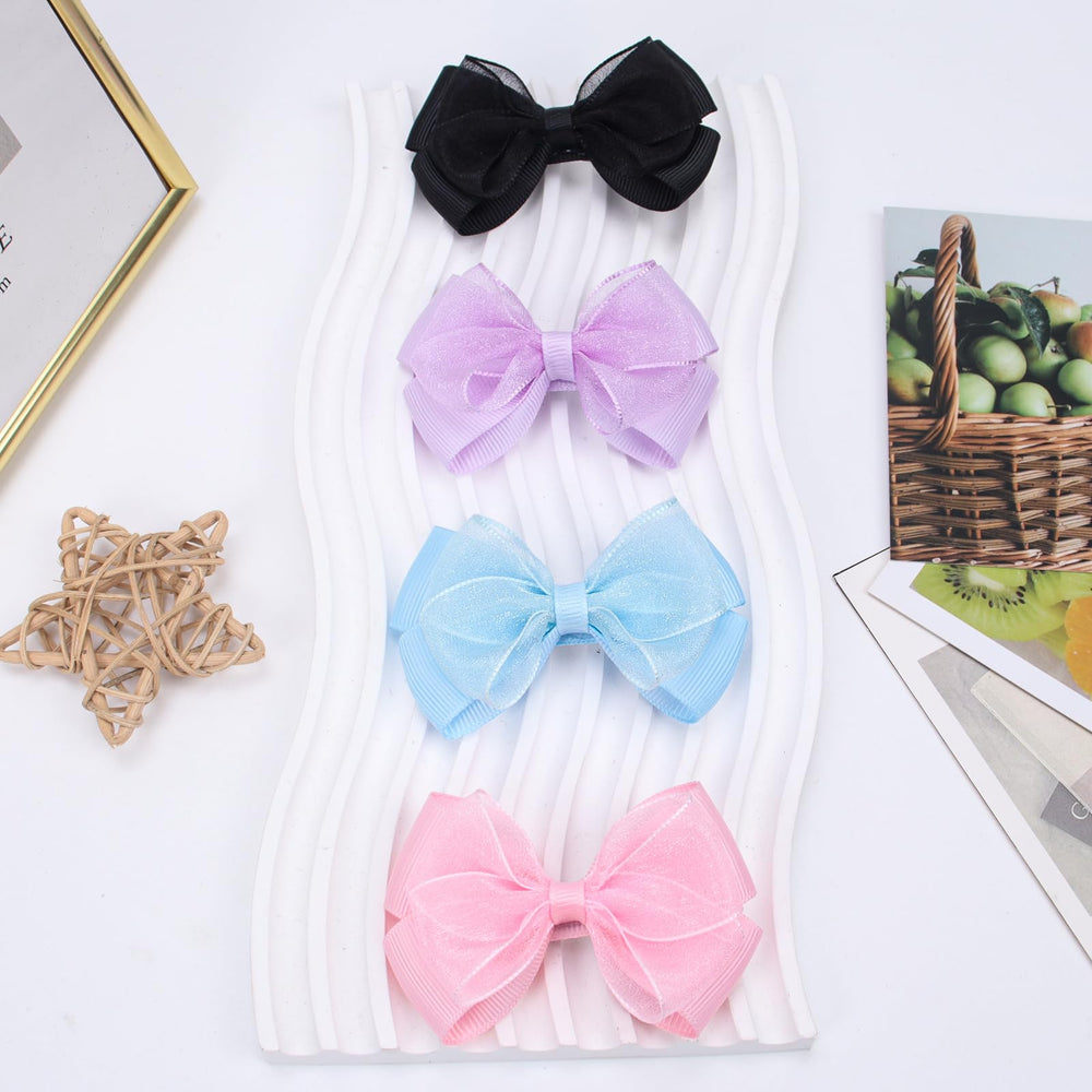 Zolyco Baby bow clips, soft texture and secure grip.