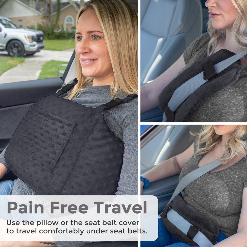 Zomaple seat belt cover driving comfort cushions the chest